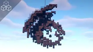 How to Build a Hanging Ender Dragon Statue | Minecraft Tutorial