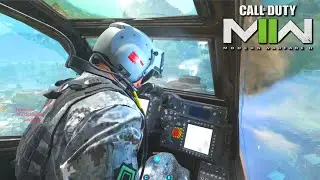 Using The CHOPPER GUNNER And MP5 Gameplay! Call of Duty: Modern Warfare 2 Beta Gameplay