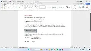 Hydronic System Flow Rate Formula and 20 Degree TD