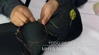 TUTORIAL DE PINTURA EN TELA//como hacer puntada cadeneta por Miss Caty