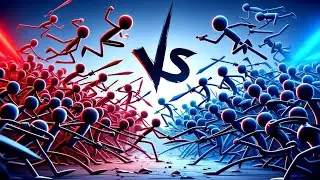 Stickman Fight Marble Ragdoll Battle in Unity