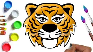 How to draw a tiger symbol of 2022, what can be drawn for the new year, drawing for sketching