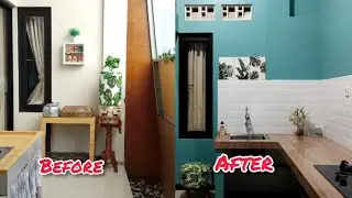 Proses Renovasi Dapur I Makeover Dapur Sempit Jadi Luas I Pasang kompor Tanam