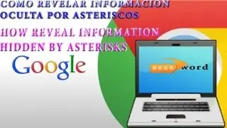 Tutorial - How to Reveal Passwords or any hidden information with asterisks!!! - Google Chrome
