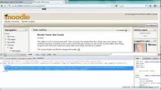 MoodleBites for Theme Designers - Firebug
