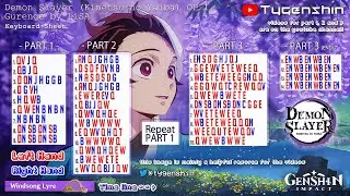 GURENGE KEYBOARD/NOTE SHEETS! Windsong Lyre | Genshin Impact