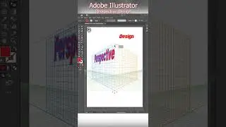 Adobe illustrator Perspective Design tips and tricks #shorts