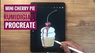 Mini cherry pie speed paint Procreate