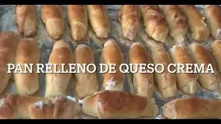 Como hacer pan relleno de queso crema. 😋😋 @lacocinadeaya8739