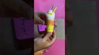 Let’s Fake Bake a mini Candy Corn milkshake for our tiered tray! #fakebake #candycorn #peepthisyall