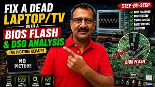 Fix a Dead Laptop/TV with a BIOS Flash & DSO Analysis (No Picture Repair)