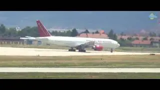 First Boeing 777 on Sibiu International Airport
