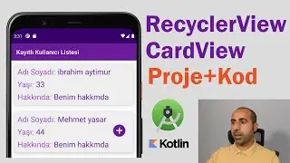 0. Android RecyclerView + CardView + Firebase Projesi 4K