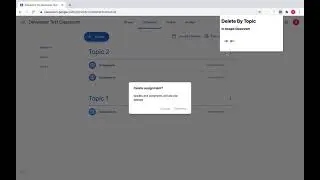 Google Classroom Mass Delete Demo