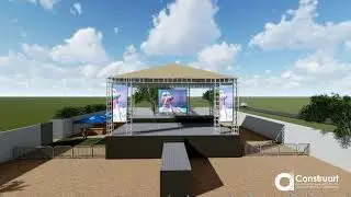 Construart - Proyecto: Animación Concierto de ELDER DAYAN en Neiva 2021 - 3D (Render)