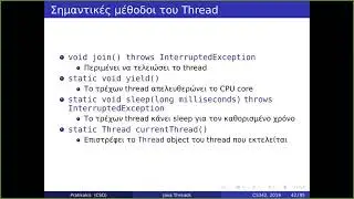 Java Threads: Thread API