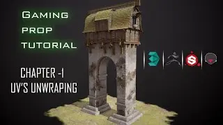 Stylized Game Asset Tutorial | 3ds Max | Chapter- 1 | UV'S Unwraping in 3ds max tutorial