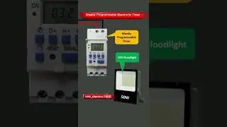 Weekly Programmable Electronic Timer for LED Flood Light