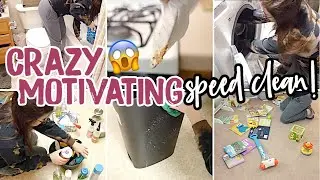 CRAZY MOTIVATING SPEED CLEAN WITH ME / MOST EXTREME CLEANING MOTIVATION / MESSY HOUSE CLEANING