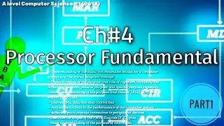 A level Computer Science P1(9618)||Ch#4 Processor Fundamentals|| Part1||