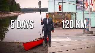 5 Days Solo Canoe Camping Algonquin in a 3-Piece Suit (120km)