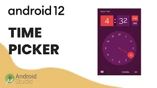 How to CREATE a TIME PICKER in your ANDROID STUDIO APP | 
