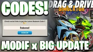 NEW! ALL MODIF x BIG UPDATE UPDATE CODES FOR DRAG DRIVE SIMULATOR! ROBLOX DRAG DRIVE SIMULATOR CODES