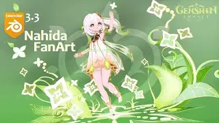 Blender 3.3 | Genshin Impact Nahida FanArt | Shion Mgr