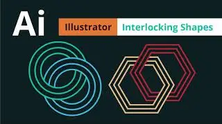 How to create Interlocking shapes - Adobe Illustrator Tutorial