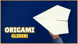 How to Make a Long Distance Flying Paper Airplane - Origami Paper Plane Glider Easy