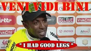 Biniam Girmay - Interview at the Finish 2° Place - Binche - Chimay - Binche 2024