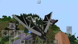 Дракон псих mcpe, minecraft pe.