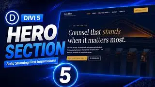 How to Customize the Hero Section in Divi 5 | Law Flow Divi Website Template Tutorial - Divi Flow