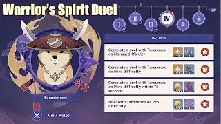 Warrior's Spirit Duel Day 4 vs Taroumaru - Genshin Impact