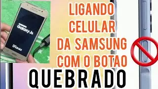 Como ligar o celular da Samsung com o botão quebrado