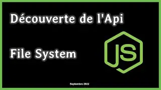 Découverte de l'Api de Node.js avec l'Api File System