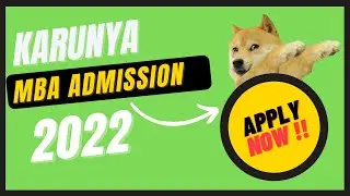 karunya mba admission  begins