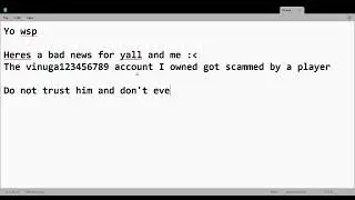 The vinuga123456789 account is not mine anymore.
