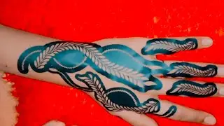 beautiful sticker mehndi design