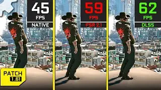 Cyberpunk 2077 Patch 1.61 FSR 2.1 vs DLSS vs Native - RTX 3060 Ti Graphics and Performance | 1440p