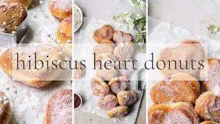 Hibiscus Heart Donuts