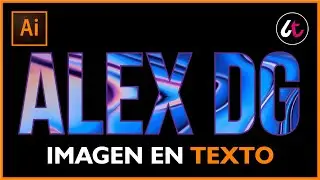 Como poner una IMAGEN DENTRO de en un TEXTO en ILLUSTRATOR