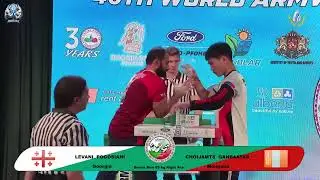 Pogosiani Levani vs Ganbaatar Choijamts | Up to 65 kg | XLVI WORLD ARMWRESTLING CHAMPIONSHIP | 2025