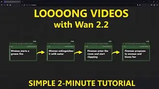 2-Minute Tutorial: WAN 2.2 Loooong AI Videos