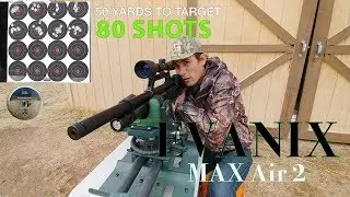 80 SHOTS ACCURACY - Evanix Max Air 2 Bullpup .22 CAL Semi-auto