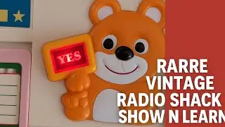 Rare Vintage Radio Shack Show N Learn | Educational Toy Still Works!