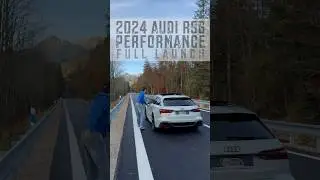 Empty road: 2024 Audi RS6 Performance V8TT beast