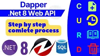 how to implement Curd operation using dapper in net core web api
