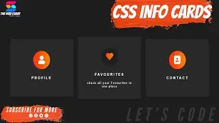 how to make css animated info cards ||  how to make animated info card using css | ]