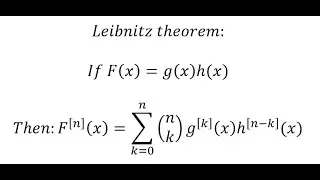 (FP1) Leibnitz theorem and a proof by induction